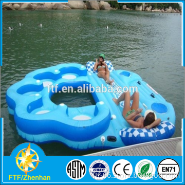 2015 one of the most popular selling cheap high quality portable inflatable floating island toys